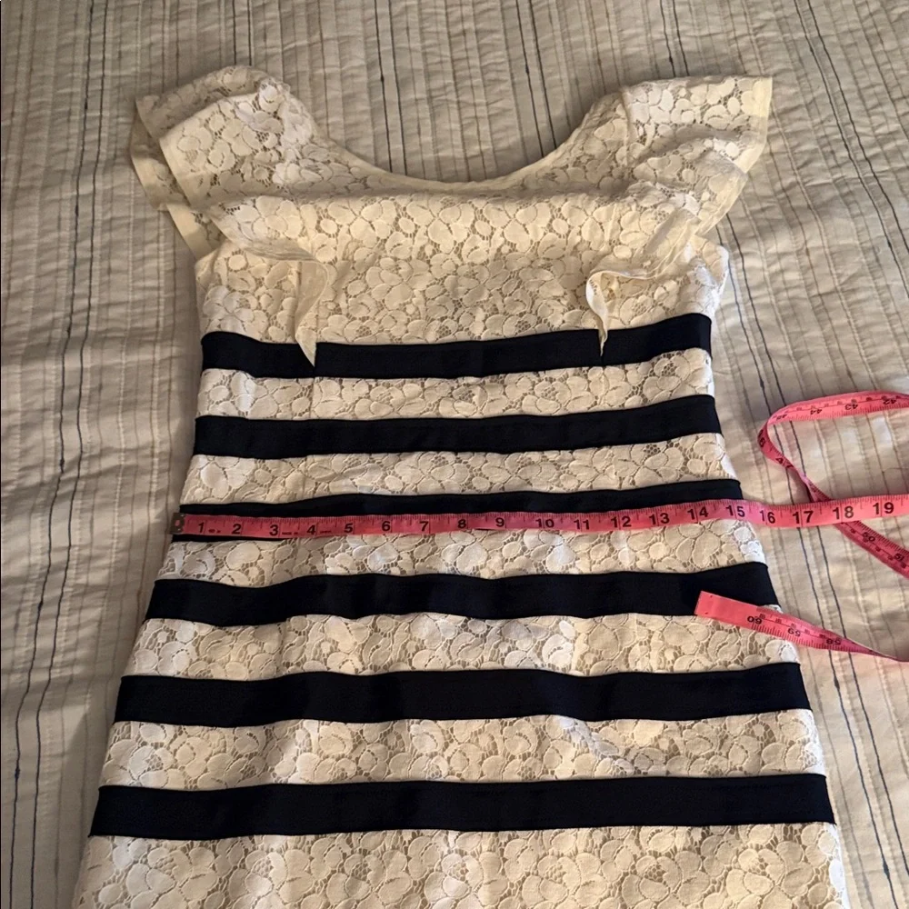 BCBG Black and White Striped Mini Dress - Picture 6 of 14